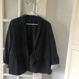 Ann Taylor Boyfriend Blazer Size 14 black